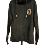 Black Cross Neck Hoodie